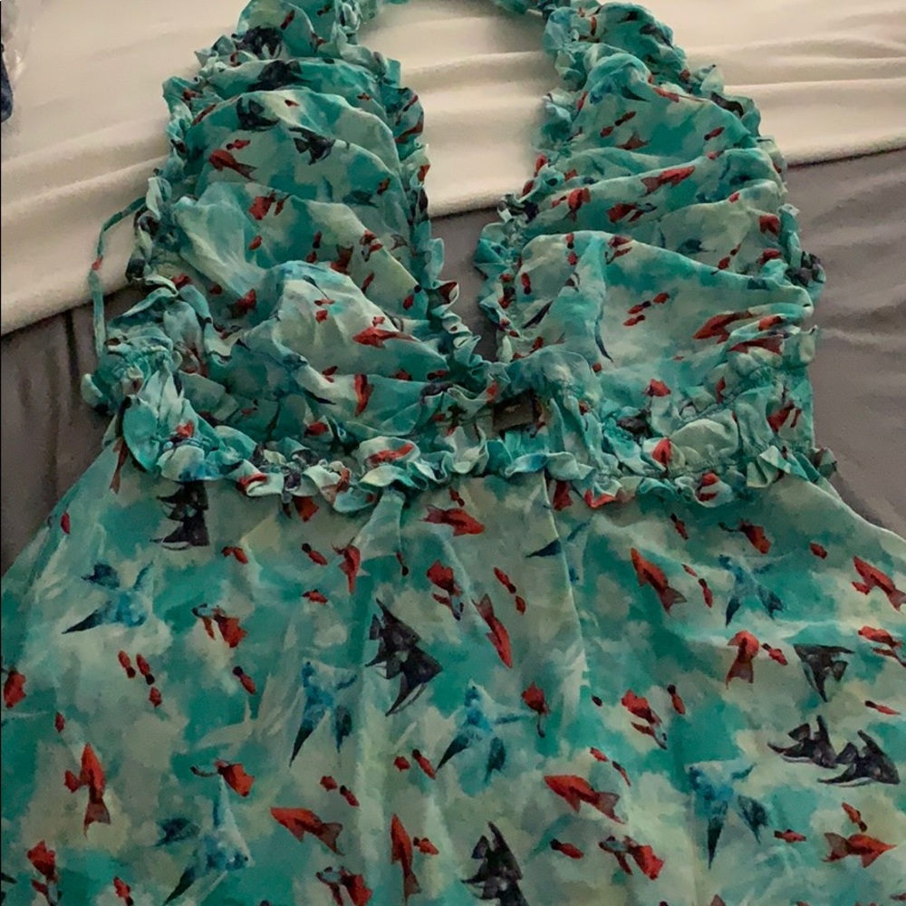 Fendi silk halter top new without tags